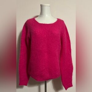 NOOS Women's Mohair/Wool Pink Sweater